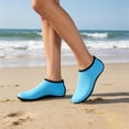thumbnail image 5 of IEMIEMIEM Womens Mens Water Shoes Comfortable Beach Barefoots Quick Drying Aqua Socks for Swim Pool Beach Surf River Light Blue 9-10 Women/8.5-9 Men, 5 of 6