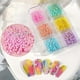 thumbnail image 1 of Accesorios para uñas, Cuentas de caramelo de colores, Makaron, Decoraciones de uñas de colores, 6 espacios Una cuenta, 1 of 2