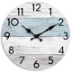 thumbnail image 1 of Reloj de pared KECYET de 40 cm, silencioso, sin tictac, azul retro, 1 of 2