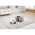 thumbnail image 2 of Home 2 Office Adorable Cow Traditional Fur Fabric & Wood Ottoman in Brown/White, 2 of 17
