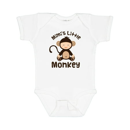 

Inktastic Mimi Little Monkey Grandchild Gift Baby Boy or Baby Girl Bodysuit