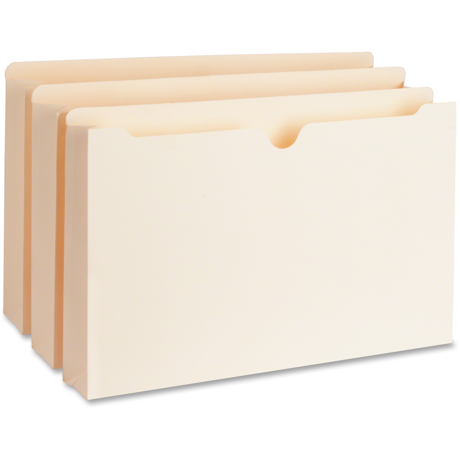Business Source, BSN65803, 2" Expanding 2Ply File Pockets, 50 / Box, Manila