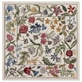 thumbnail image 2 of Safavieh Chelsea Mabelle Floral Wool Area Rug, Ivory/Green, 5'6" x 5'6" Square, 2 of 12