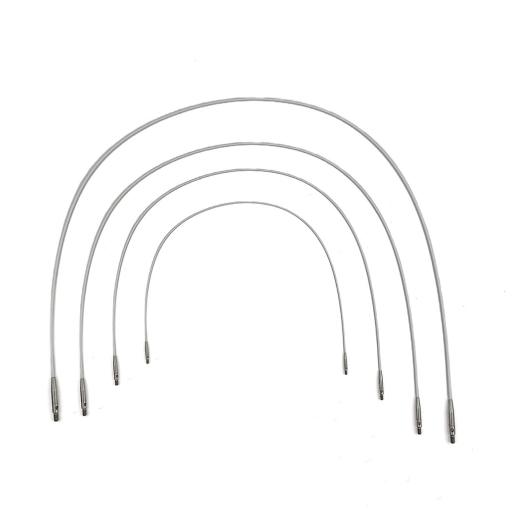 Geemin Short Round Knitting Needle 3.0-6.0mm Interchangeable Circular Knitting Needle Set with Case & Accessories for Knitting