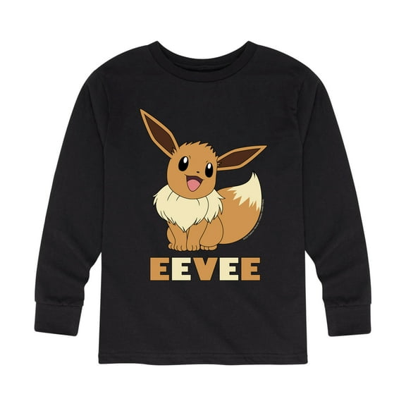 Pokémon - Happy Eevee - Youth Long Sleeve Graphic T- Shirt
