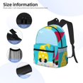 thumbnail image 3 of Yield Gnomes On The Beach Print Backpack for Women Men, Lightweight Casual Travel Daypack, Classic Basic College Backpack, Middle School Bag, 3 of 5