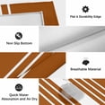 thumbnail image 6 of Burnt Orange White Stripe Outdoor Rug for Patio/Deck/Porch, Non-Slip Large Area Rug 5 x 8 Ft, Modern Rustic Vertical Striped Indoor Outdoor Rugs Washable Area Rugs, Camping Rug Carpet Runner, 6 of 8
