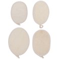 thumbnail image 1 of Almohadilla de baño Luffa, 4 piezas de ducha de lufa natural Almohadilla de ducha Luffa Esponja de ducha de lufa Luffa diseñada para precisión, 1 of 5