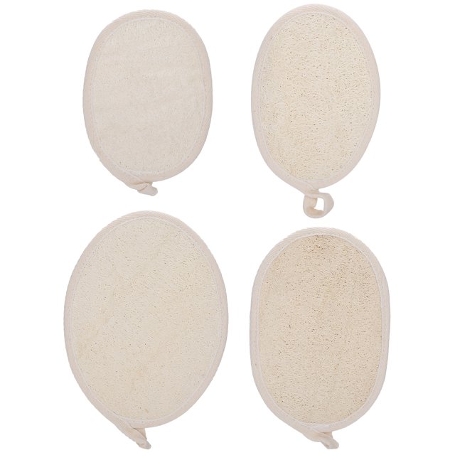 Almohadilla de baño Luffa, 4 piezas de ducha de lufa natural Almohadilla de ducha Luffa Esponja de ducha de lufa Luffa diseñada para precisión