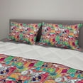 thumbnail image 2 of Hipster Comforter & Sham Bedding Set, Funky Pattern with Various Hipster Elements Urban Subculture Clothes Accessories, 3 pcs Duvet Set Microfiber Filling Quilt, 5 Sizes, Multicolor, by Ambesonne, 2 of 4