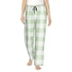 thumbnail image 1 of Balery Pistachio Green Checkboard Pantalones de pijama para mujer, pijamas ultraligeros, pantalones de estar por casa-Medium, 1 of 6
