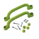thumbnail image 3 of 2 piezas de accesorios para áreas de juegos, barras de agarre para casita de juegos, con tornillos, juego de escalada verde claro, 3 of 9