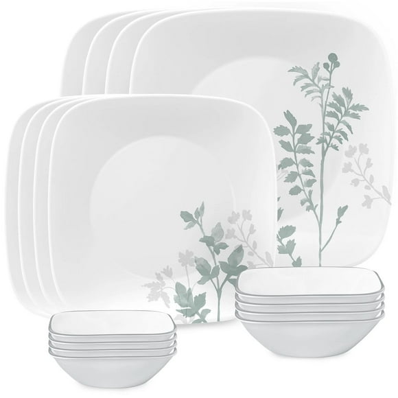 Corelle Square Amalie 16-piece Dinnerware Set Service for 4