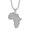 Silver, variant on Cubic Zirconia Map Necklace for Women Men Stainless Steel Stackable Pendant Jewelry Chain Gold