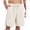 #6172:1 Pack, Khaki White, variant on Cadmus Men's Performance Athletic Shorts with Pockets & Elastic Waistband for Running, Basketball, Gym Training and Daily Casual