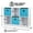 White+Blue, variant on 6 Cube Storage Shelf Organizer, Wooden Bookshelf System Display Cube Shelves Compartments, Customizable With Removable Back Panels