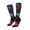 2 Black-2, variant on Women Crew Soft Moisture-wicking Socks Cosmic Red Sparkle Dice Pattern Design Cotton Socks, One Size fit All