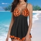 thumbnail image 2 of MKLEKYY Trajes De Baño mujer Natacion 2023 New Tankini Swimwear Fixed Print Split Size Women'S Swimwear, 2 of 5