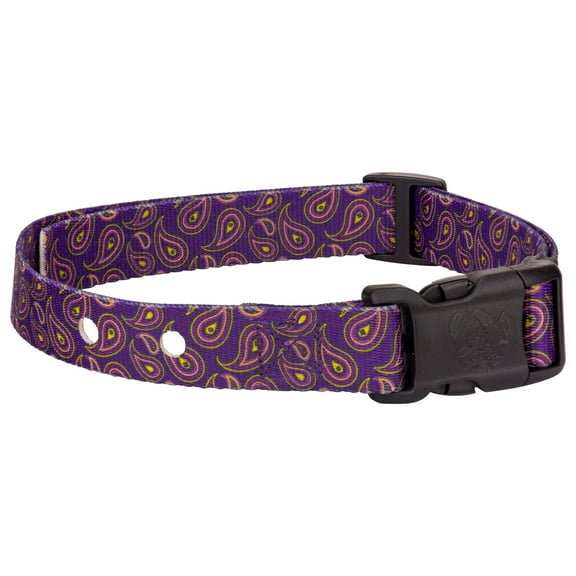 Country Brook Petz® Purple Paisley Replacement Collar For Dog Fence Receivers