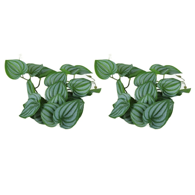 Artificial Reptile Plant, Artificial Plastic Plant Easy To Install For Fish Tanks For Reptile Pet Nests Watermelon Leaves