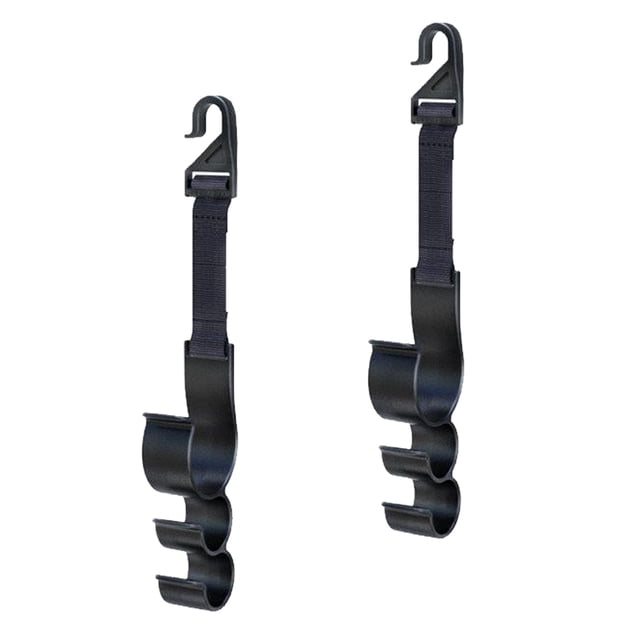 Scienceny 1 par de ganchos traseros de asiento de coche ABS, reemplazo portátil, bolsa de compras interna modificada, accesorios de suspensión Type2 NO2