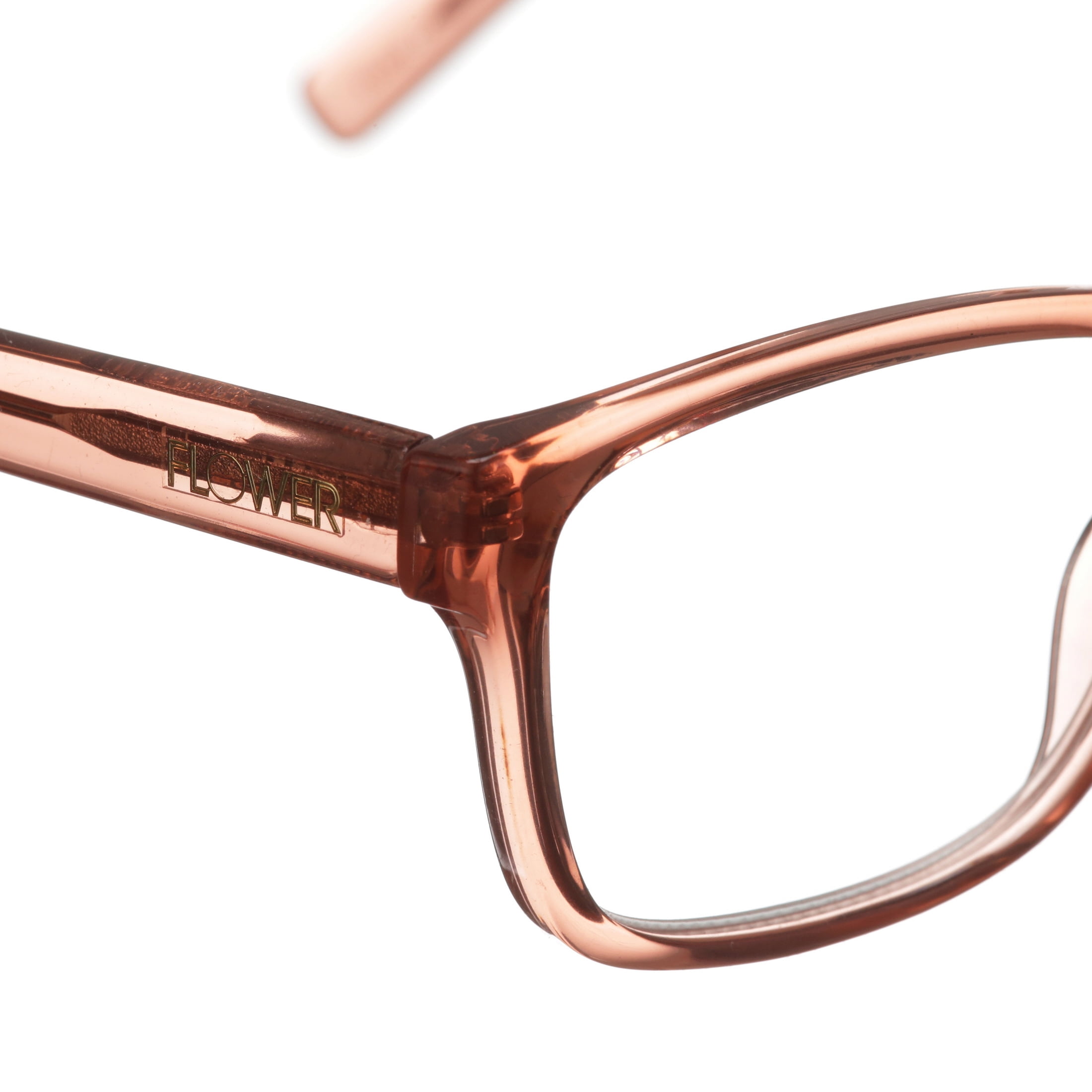 Flower by Drew Barrymore Georgie Blush Crystal 2.50 Reading Glasses