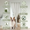 thumbnail image 5 of Dragon Doorway Curtain 1 Panel 80"x52", Western Magical Dragon Mystic Animal Decorative Door Curtain for Closet,Retro Castle Stained Glass Geometric Patchwork Door Drape for Room Privacy, 5 of 5