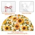 thumbnail image 4 of Yiaed Scottish Plaid Sunflower Print Christmas Tree Skirt , Tree SkirtsTree Mat for Christmas Winter Holiday Indoor Decorations-30", 4 of 7
