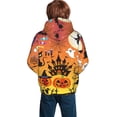 thumbnail image 6 of Kll Unisex Kids Boys Girls Hooded Pocket Pullover Hoodies-Happy Halloween 4, 6 of 9