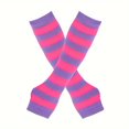 thumbnail image 1 of YOPTOP Festive Striped Winter Arm Sleeves - Fire Ninja Style - Women‘s Fashion Accessory - Hand Wash or Dry Clean - Elastic Material - Knit Pattern - Suitable for Outdoor Use - Decorativ,Red stripes, 1 of 6