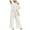 White, variant on 2 Piece Outfits for Women plus size casual Loose Solid Color Leisure Set Texture Drawstring softy sports suit Sets,White,2XL