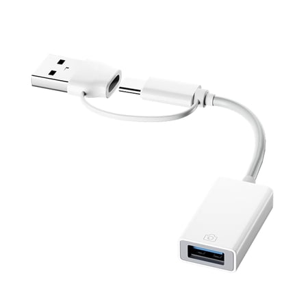 USB Type C to USB Female Adapter Cable 480Mbps Compact Data Transfer 16.5cm Plug and Play for Phone Tablet Laptop Peripheral Connection