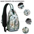 thumbnail image 4 of Kawaii Cute Axolotl Lovers Sling Backpack Featuring Adorable Fantasy Creature Design, Lightweight Crossbody Daypack with Adjustable Strap and Multiple Compartments for Travel, 4 of 5
