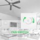 thumbnail image 3 of 2Pcs Ceiling Fan Stepless Speed Governor Surface Mounted Fan Speed Switch, 3 of 5