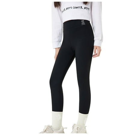 

Girls Leggings New Waisted Rabbit Print Children s Wear Casual Workout Soft Trendy Yoga Pants Size 5 Y-6