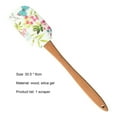 thumbnail image 3 of ievspot Silicone Spatula for Cooking, Heat Resistant Floral Pattern Silicone Spatulas with Wood Handle, Nonstick Scraper for Baking Mixing, 3 of 8