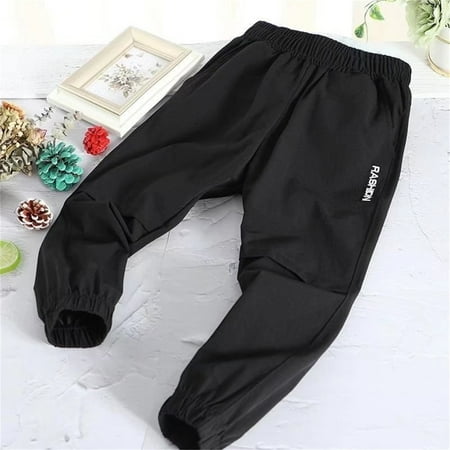 

Toddler Boys Pants Elastic Waist Sports Exercise Trousers Casual Dance Sweatpants Activewear