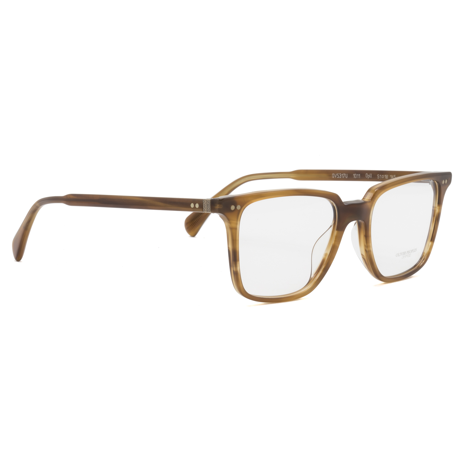 Oliver Peoples OV5317U OPLL Eyeglasses 1011 Raintree Brown Frame / RX Clear  Lens 