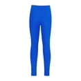 thumbnail image 2 of LiiYii Girls' Active Yoga Tights Athletic Sports Workout Stretchy Dance Leggings Running Compression Royal Blue 10, 2 of 6