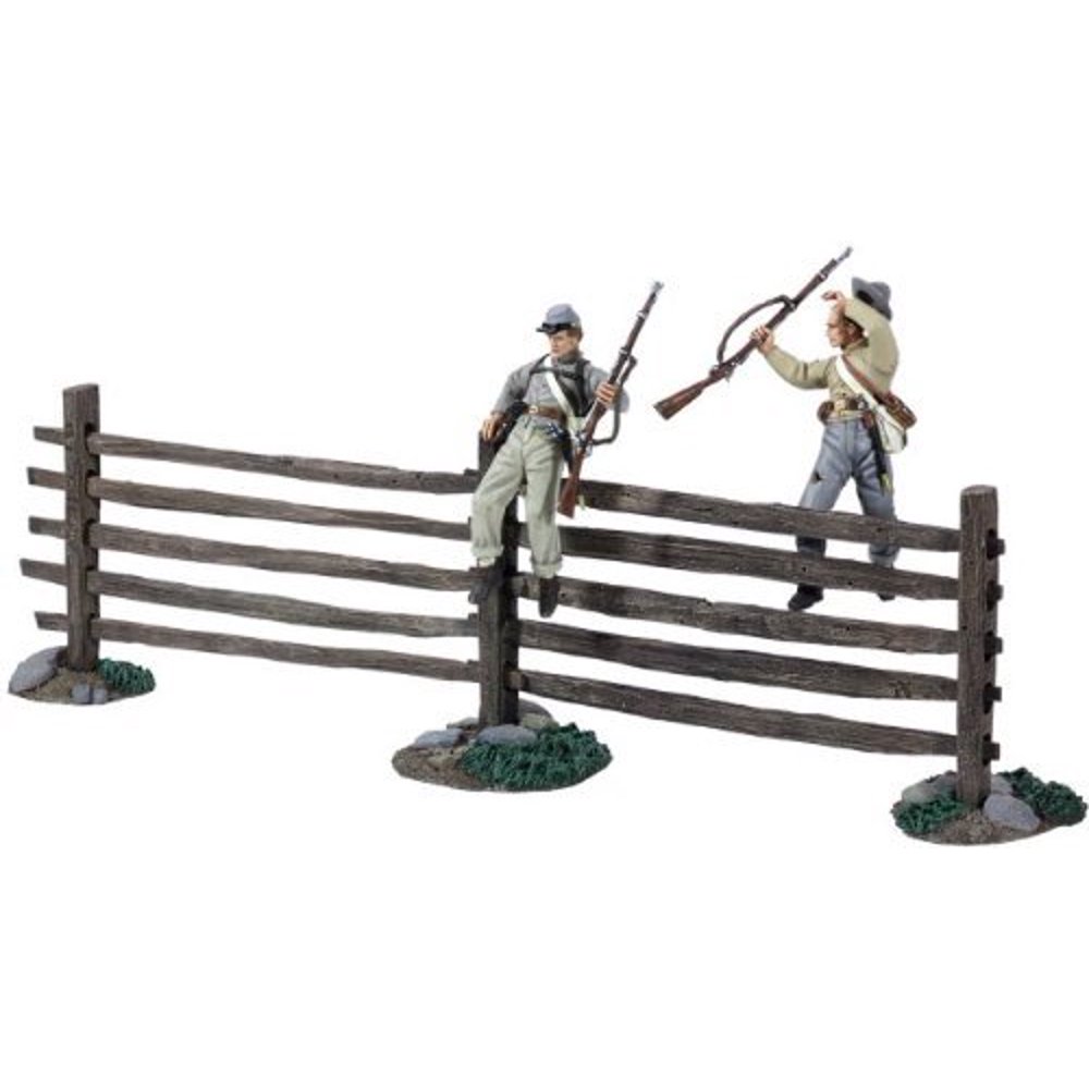 W Britain American Civil War "Up And Over" Two Confederate Infantry