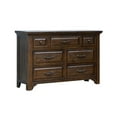 thumbnail image 2 of 64" 7-Drawer Dresser, Dresser Chests, Wood Rustic Tall Chest of Drawers, Dressers Organizer for Living Room, Bedroom, Brown, 2 of 5