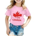 thumbnail image 1 of TopLLC Manches Courtes Col Rond Blouses & Chemises Chemises pour Enfants T-Shirt Graphique Manches Courtes Col Rond Crop Top pour 3-14 Ans Filles et Garçons T-Shirt Tee Blouse Fille, 1 of 3
