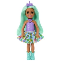 Unicorn-inspired Chelsea Barbie Doll with Green Hair, Unicorn Toys