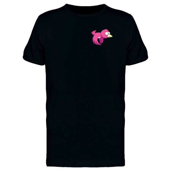 Funny Pink Bird Doodle Tee Men's -Image by Shutterstock