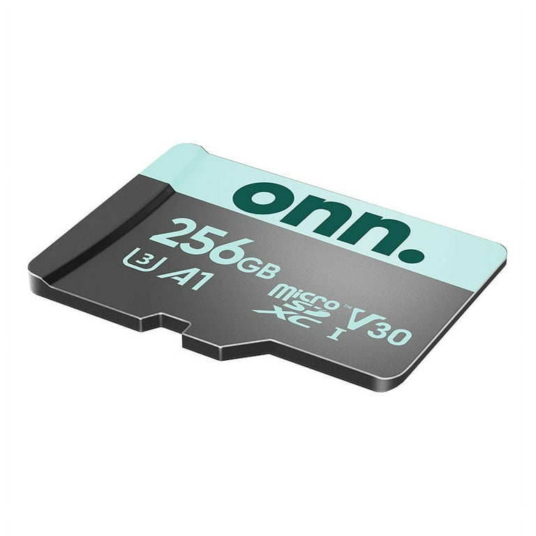 onn. 256 GB microSDXC U3 Memory Card with Adapter - Walmart.com onn. 256 GB microSDXC U3 Memory Card with Adapter - Walmart.com