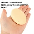 thumbnail image 3 of KAKOWELY 5Pcs Flat Oval Yellow Makeup Puff for Smooth Blusher Liquid Foundation Application, 3 of 4