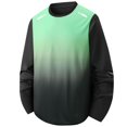 thumbnail image 2 of Men's Gradient Ombre Athletic T-Shirt,Long Sleeve Crew Neck Casual Clothes Quick-Dry Breathable Comfortable Fall Top Green 2XL, 2 of 6