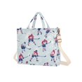 thumbnail image 7 of FORMRS Womens Corduroy Tote Bag Crossbody Shoulder Handbag with Pocket, Blue Ice Hockey, 7 of 7