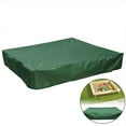 thumbnail image 3 of Sandbox Cover, Square Dustproof Sandbox Cover with Drawstring, Waterproof Sandpit Pool Cover, Green, 120 x 120cm, 3 of 7