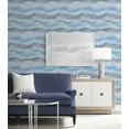 thumbnail image 2 of Lillian August Luxe Haven Ikat Waves Peel and Stick Wallpaper 20.5 in W x 18 ft. L - Lakeside, 2 of 7